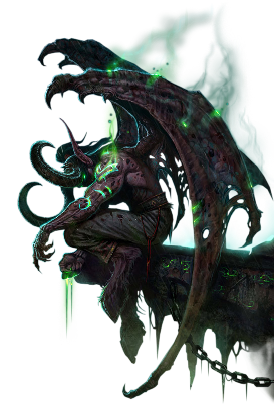 Mythical Burning Legion Of Illidan Character Fictional PNG Image