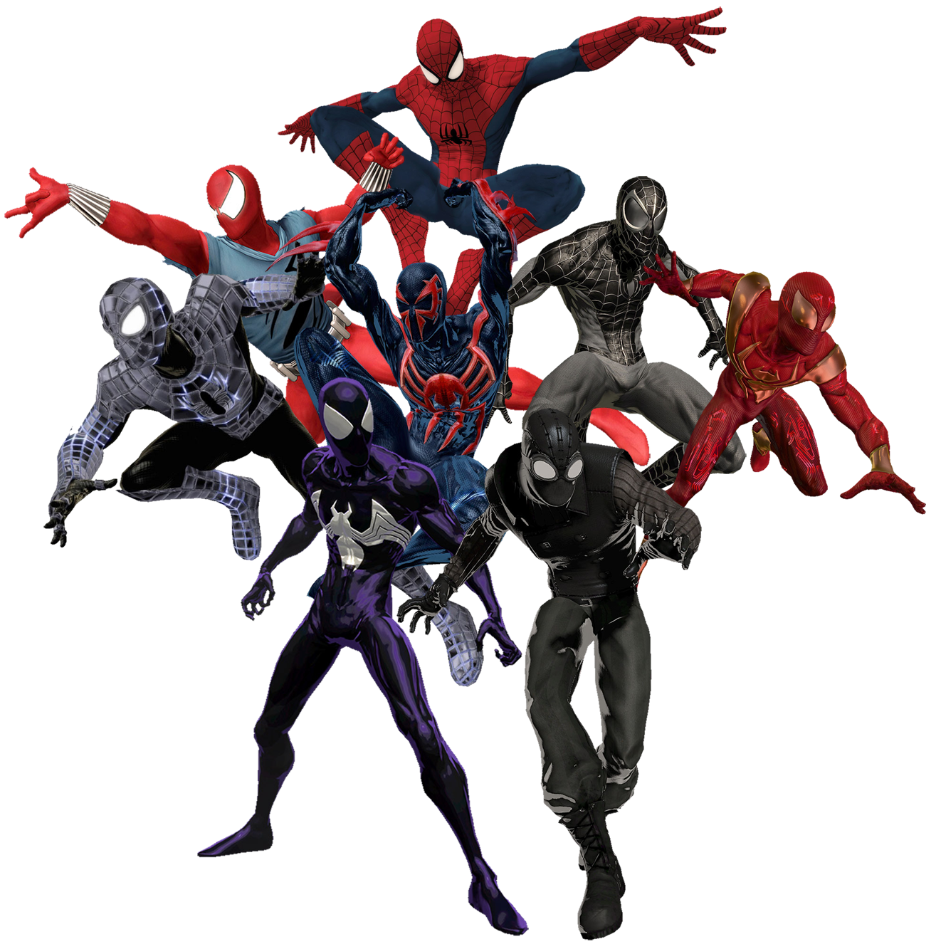 Shattered Dimensions Character Spider Fictional Machine Miles PNG Image